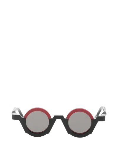 Vava Eyewear Wl0080 Round-frame Sunglasses In Black