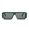 Vava Green Bl0032 Black Label Bio-acetate Rectangular Sunglasses In Multi