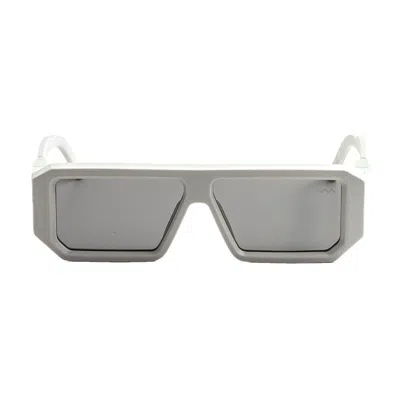 Vava Grey Bl0032 Black Label Bio-acetate Rectangular Sunglasses In Gray