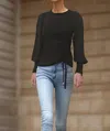 Vava Jenny Side Top In Black