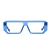 Vava Light Blue Bl0030 Black Label Acetate Rectangular Sunglasses In Blue