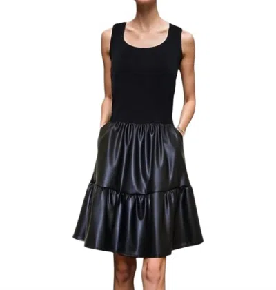 Vava Mimi Ruffle Dress In Black