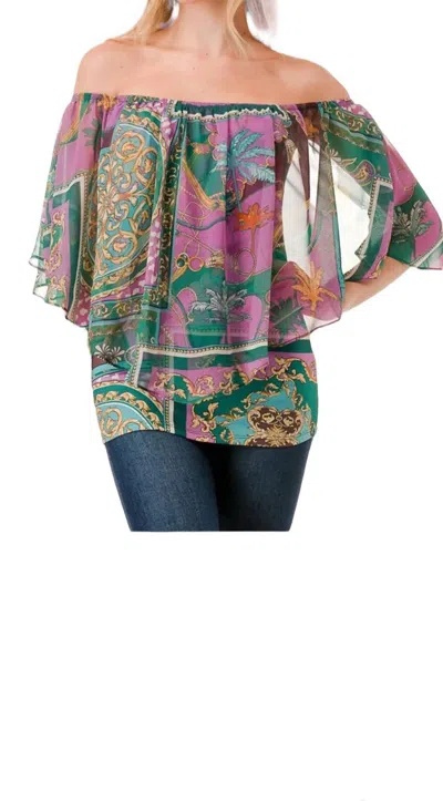 Vava Mina Convertible Top In Floral Lavender Palace In Multi