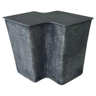 Pre-owned Vava Objects Clam Small Side Table In Eclipse, Handcrafted By  In Black