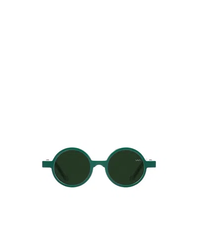 Vava Round Frame Sunglasses In Green