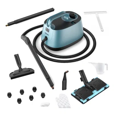 Vava Steam Cleaner, 293°f 58 Psi Powerful Multipurpose Handheld Steam Mop For Home Use, 21 Attachments, 5 In Blue