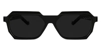 Vava Wl0004 Neri Matte Occhiali Da Sole Per Uomo In Black