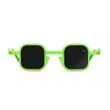 Vava Wl0067 White Label Acid Green Sunglasses In Verde