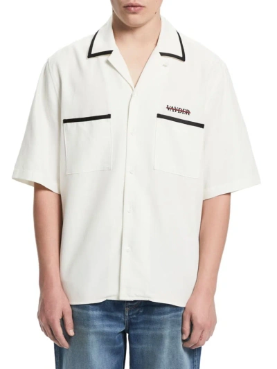 Vayder Men's Luca Silk & Cotton-blend Camp Shirt In White