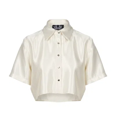 Vazaf Women's Full Moon Shirt White