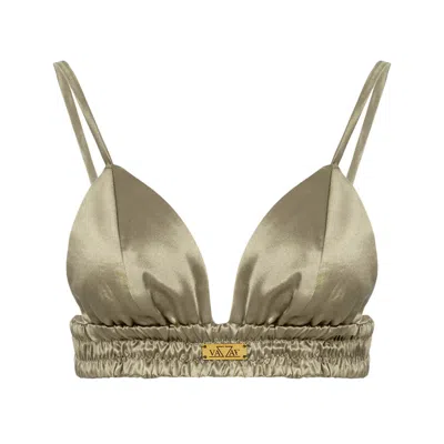 Vazaf Women's Neutrals Full Moon Bra Olive In Blue
