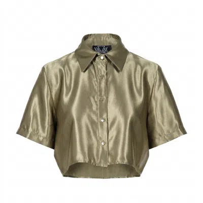 Vazaf Women's Silver Full Moon Shirt Olive In Green
