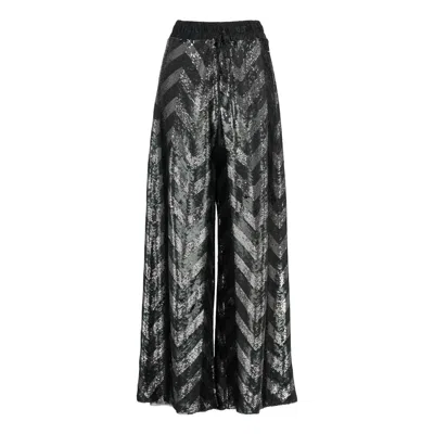 Vazaf Women's Silver Sequin Pants In Multi
