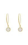 V.bellan Luna 18k Gold-plated Pearl Drop Earrings