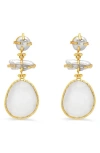 V.bellan Siena Drop Earrings In Gold