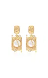 V.bellan Taylor 18k Gold-plated Pearl Earrings
