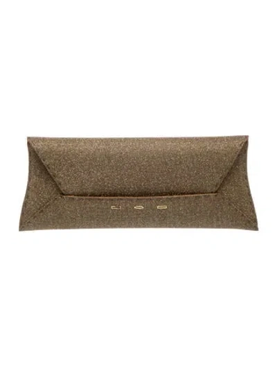 Pre-owned Vbh Glitter Clutch In Gold