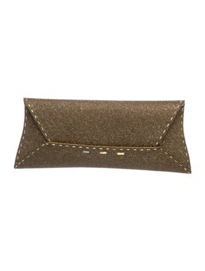 Pre-owned Vbh Glitter Clutch In Green