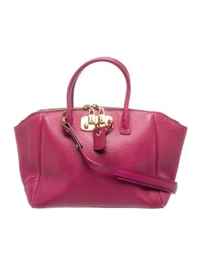 Pre-owned Vbh Leather B. Mix Large In Burgundy