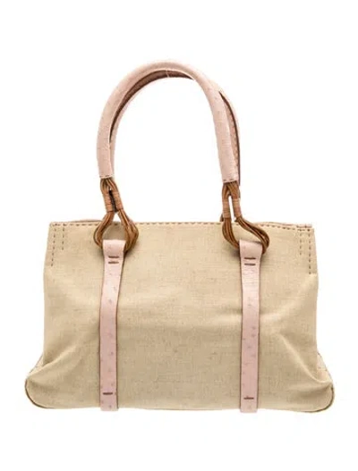Pre-owned Vbh Leather Shoulder Bag In Neutrals