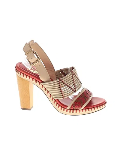 Pre-owned Vc Signature Heels In Red