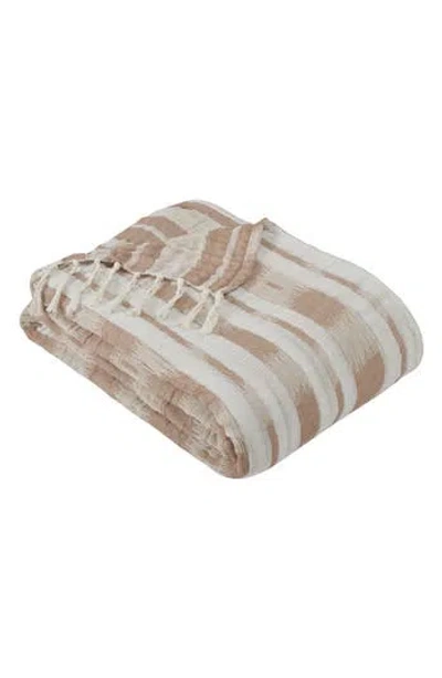 Vcny Home Amagansett Throw Blanket In Brown