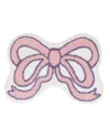 Vcny Home Bow Shaped Tufted Bath Rug, 18" X 27" In Pink