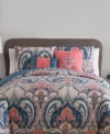 Vcny Home Casa Real Damask Reversible 4-pc. Comforter Set, Full/queen In Coral