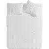 Vcny Home Diamond 3-piece Quilt Set In White