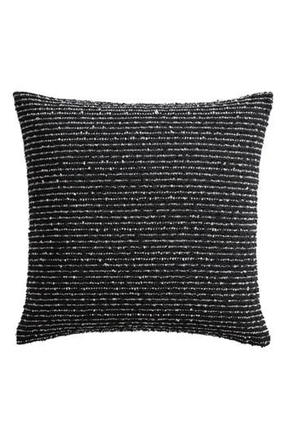 Vcny Home Emmy Bouclé Stripe Accent Pillow In Black