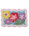 Vcny Home Floral Tufted Bath Rug, 18" X 27" In Multi