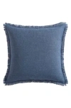 Vcny Home Fringe Trim Accent Pillow In Blue