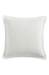 Vcny Home Fringe Trim Accent Pillow In White