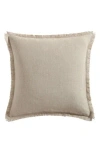 Vcny Home Fringe Trim Accent Pillow In Gray
