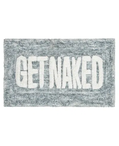 Vcny Home Get Naked Statement Bath Rug, 20" X 32" In Teal