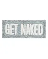 Vcny Home Get Naked Statement Bath Rug, 24" X 60" In Blue