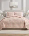 Vcny Home Gingham Microfiber 3-pc. Quilt Set, Full/queen In Multi