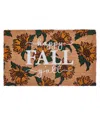 Vcny Home Happy Fall Y'all Sunflower Coir Outdoor Doormat, 18" X 30" In Multi