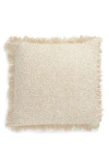 Vcny Home Heathered Fringe Accent Pillow In Neutral