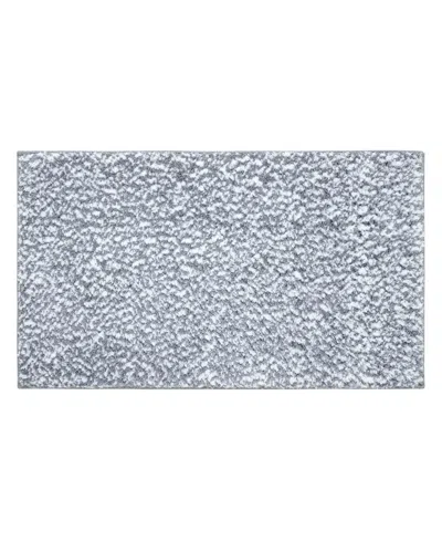 Vcny Home Heathered Memory Foam Bath Rug, 17" X 24" In Gray