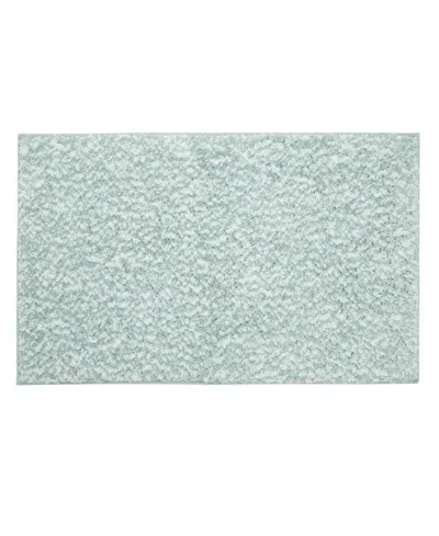 Vcny Home Heathered Memory Foam Bath Rug, 17" X 24" In Green