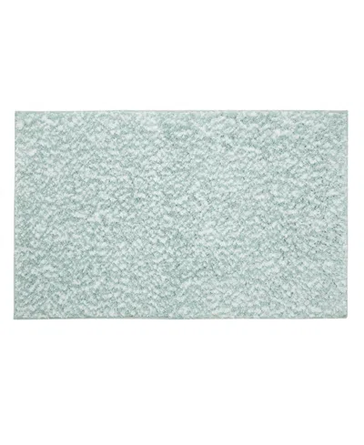 Vcny Home Heathered Memory Foam Bath Rug, 20" X 32" In Green
