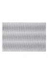Vcny Home Heathered Stripe Memory Foam Bath Rug In Grey