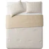 Vcny Home Herringbone Microfiber Reversible Comforter & Sham Set
