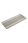 Vcny Home Hotel Stripe Bath Runner Rug In Stone/white