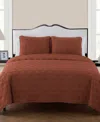 Vcny Home Kaleidoscope 3-pc. Quilt Set, Full/queen In Orange