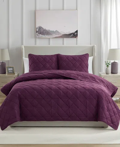 VCNY HOME LUCY PINSONIC DIAMOND 3-PC. QUILT SET, FULL/QUEEN