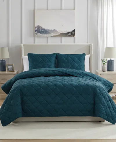 VCNY HOME LUCY PINSONIC DIAMOND 3-PC. QUILT SET, KING