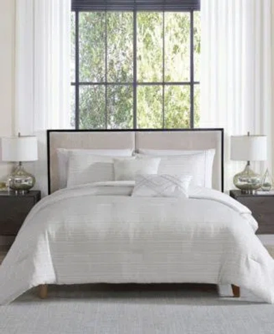 Vcny Home Marguerite Jacquard 5 Pc. Comforter Sets In White