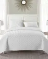Vcny Home Nina Embossed 2-pc.quilt Set, Twin In White